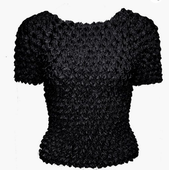 Short sleeve bubble crinkle shirt - Picture 2 of 3